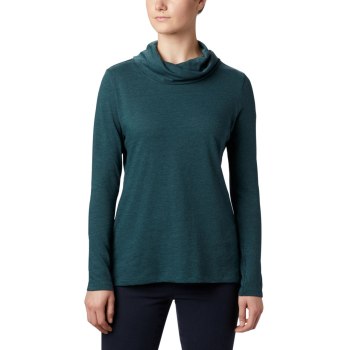 Columbia Canyon Point Cowl Neck, Sudaderas Azules Para Mujer | 827436-HOQ